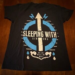 Sleeping With Sirens Band Tee - "We Do What We Want" Graphic Shirt L Black